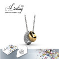 Destin bijoux cristal de Swarovski Lucky Bean pendentif & collier